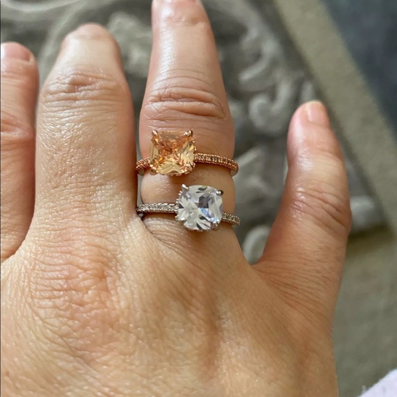 New Women’s 925 Silver Diamond Wedding Ring - Picture 3 of 4